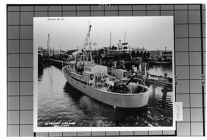 Navy 60' Fire Boat Nobs 4288 Hull C-4417. Photo No. 16 Exterior View-Arrangement of Main and Aft Well Decks from off Port Stern, Looking Forward